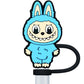 1–6PCS Cartoon Labubu Straw Cover Cap – Cute, Reusable & Splash-Proof