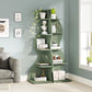 Tribesigns Corner Shelf, Modern 5-Tier Wall Corner Bookshelf, Stylish  Storage Rack Plant Stand