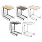 Adjustable Computer Desk Table – Mobile Bedside & Side Table with Wheels