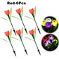 Solar LED Light Outdoor Tulip Rose Flower Lamp Landscape Garden Decor
