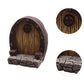 Miniature Garden Door Micro Landscape Lawn Ornament Garden Art Decorative Resin Mini Door Fairy Door for Living Room Lawn