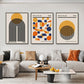 Mid Century Modern Bauhaus Abstract Geometric Posters Wall Art Canvas Painting Prints