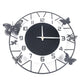 Round Butterfly Wall Clock