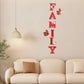 3D Mirror Wall Stickers – English Letters "Family" with Two Butterflies – Self-Adhesive DIY Acrylic Decals: