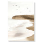 Nordic Modern Art Picture Canvas Painting Wall Art Golden Leaf Beach Scenery Poster and Print