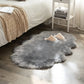 Soft Sheepskin Bedroom Carpet – Imitation Wool Pad with Long Hair: