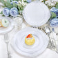 White And Silver Plastic Dinnerware Set, Disposable Party Plates With Heavy Duty Silverware Cutlery Cups Napkins, Elegant Wedding Birthday Gathering Tableware, Catering Supplies Service For One Hundred Guests