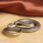 Retro Copper Snake Boa Ornament Decoration Tea Pet Antique Animal Figurines Miniatures