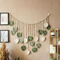 Boho Home Decoration, Macrame Tapestry Macrame Leaf Feather Wall Hanging Decor: