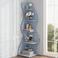 Tribesigns Corner Shelf, Modern 5-Tier Wall Corner Bookshelf, Stylish  Storage Rack Plant Stand
