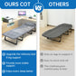 Niceway 6 Adjustable Positions Camping Cot with Mattress & Pillow