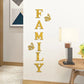 3D Mirror Wall Stickers – English Letters "Family" with Two Butterflies – Self-Adhesive DIY Acrylic Decals:
