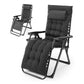 JHK Zero Gravity Recliner Camping Patio Lounge Chair Folding Portable with Cup Holder Trays Removable Cushion For Outdoor Garden