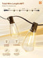 150FT LED Outdoor String Lights – ST38 Bulbs