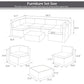 7 Piece Outdoor Patio Furniture Set – PE Rattan Outdoor Grey Wicker Sectional with Cushions
