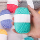 25(50)pcs/bag 4 Ply Milk Cotton Yarn For Hand Knitting Crocheting Scarves,Sweaters,Shawls,Blankets,Pet Toys,Various Handmade DIY