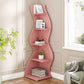 Tribesigns Corner Shelf, Modern 5-Tier Wall Corner Bookshelf, Stylish  Storage Rack Plant Stand
