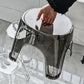 Acrylic Bathroom Shower Non-slip Stool – Transparent Small Low Stool: