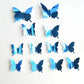 Stickers 12pcs/set Modern 3D Mirror Acrylic Butterfly Home Decoration DIY Art Wall Stickers: