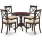 5 Piece Kitchen Table Set for 4