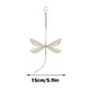 Creative Metal Wing Dragonfly Crystal Suncatcher Garden Wind Chimes Butterfly Home Decor Window Car Ornaments