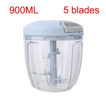 Manual Meat Mincer & Garlic Chopper – 500ML / 900ML