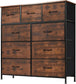 Dresser for Bedroom with 9 Drawers – Fabric Closet Organizer with Metal Frame and Wood Tabletop