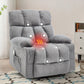 Massage Rocker Recliner Chair with Heat and Vibration – Ergonomic Rocking Lounge Chair for Living Room, Comfy Overstuffed
