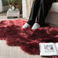 Soft Sheepskin Bedroom Carpet – Imitation Wool Pad with Long Hair: