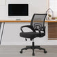 Adjustable Mid Back Mesh Swivel Office Chair with Armrests – Black