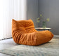 Cat Scratch Leather Nordic Togo Lazy Caterpillar Sofa – Single Person Suede Chair