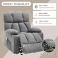 Massage Rocker Recliner Chair with Heat and Vibration – Ergonomic Rocking Lounge Chair for Living Room, Comfy Overstuffed