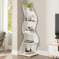 Tribesigns Corner Shelf, Modern 5-Tier Wall Corner Bookshelf, Stylish  Storage Rack Plant Stand