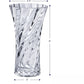 Flower Rose Vase – Crystal-Look Glass, Clear Modern Decorative Centerpiece