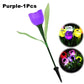 Solar LED Light Outdoor Tulip Rose Flower Lamp Landscape Garden Decor