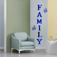 3D Mirror Wall Stickers – English Letters "Family" with Two Butterflies – Self-Adhesive DIY Acrylic Decals: