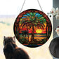 1pc Acrylic Wall Hanging Porch Decoration Holiday Decoration Painted Window Hanging Window Hanging Ornament Round Sign