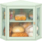 Kitchen Counter, Bamboo Wood Large Capacity Bread Storage Bin with Acrylic Wavy Door Panel