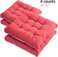 Outdoor Indoor Chair Cushions 20"x20" – Set of 4 Comfortable Non-Slip Seat Pads