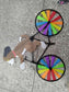Animal Riding Three-dimensional Cartoon Modelling Windmill Creative Bicycle Wind Spinners Standing Pole Garden Yard Decoration