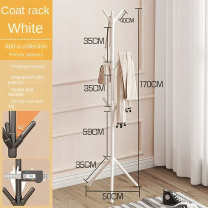 Clothes and Hats Rack – Vertical Tree Branch Floor-to-Floor Coat Hook