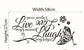 Live Laugh Love Butterfly Flower Wall Art Sticker