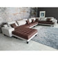 L-Shape / U-Shape Reversible Modern Microfiber Fabric Sectional Couch Sofa Set: