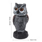 Owl Decoy Plastic Shake Head – Garden Bird Repellent & Decoration