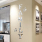 3D Mirror Wall Stickers – English Letters "Family" with Two Butterflies – Self-Adhesive DIY Acrylic Decals: