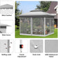 Pop Up Gazebo – Outdoor Canopy Tent with Mesh Walls & Wheeled Bag
