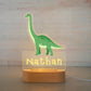 Personalized Children Animal Night Light Custom Name Acrylic Lamp: