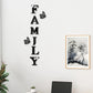 3D Mirror Wall Stickers – English Letters "Family" with Two Butterflies – Self-Adhesive DIY Acrylic Decals: