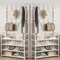 Clothes Hanger Multi-Layer Shoe Rack – Floor-Standing Organizer