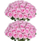 50 Pcs Artificial Rose Flower Silk Roses Bouquet: